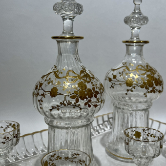 Стеклянный набор, Франция, фирма "Баккара", 1890-е гг.